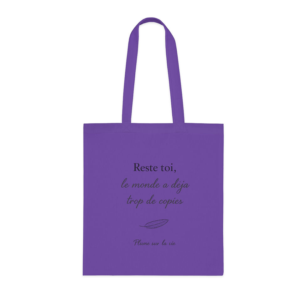 Miniature : Tote bag "Reste toi" Le monde à déjà trop de copies
