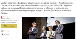 Carbonway featured in API / Ouest-France