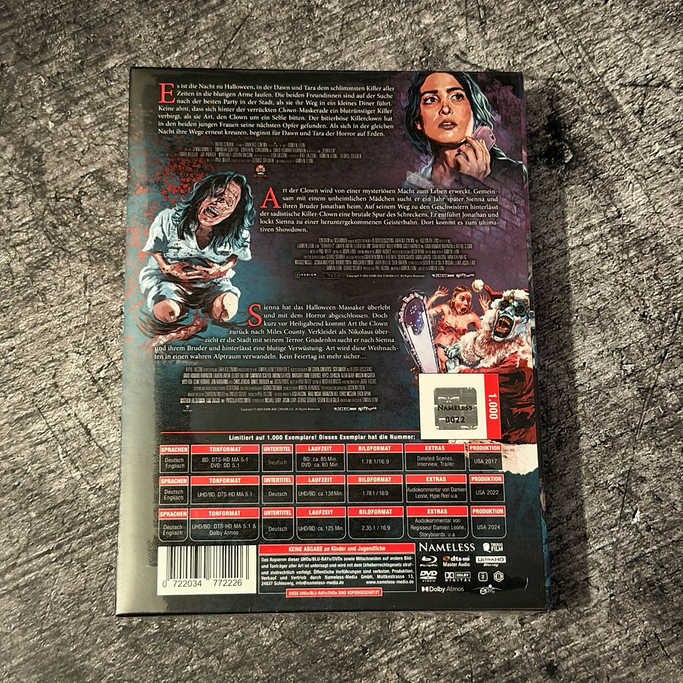 Thumbnail: Terrifier Triple – Limited Big Book Nr. 0022/1000 (4K/Blu-ray/DVD)
