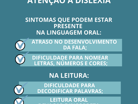 Dia Nacional de atenção a dislexia