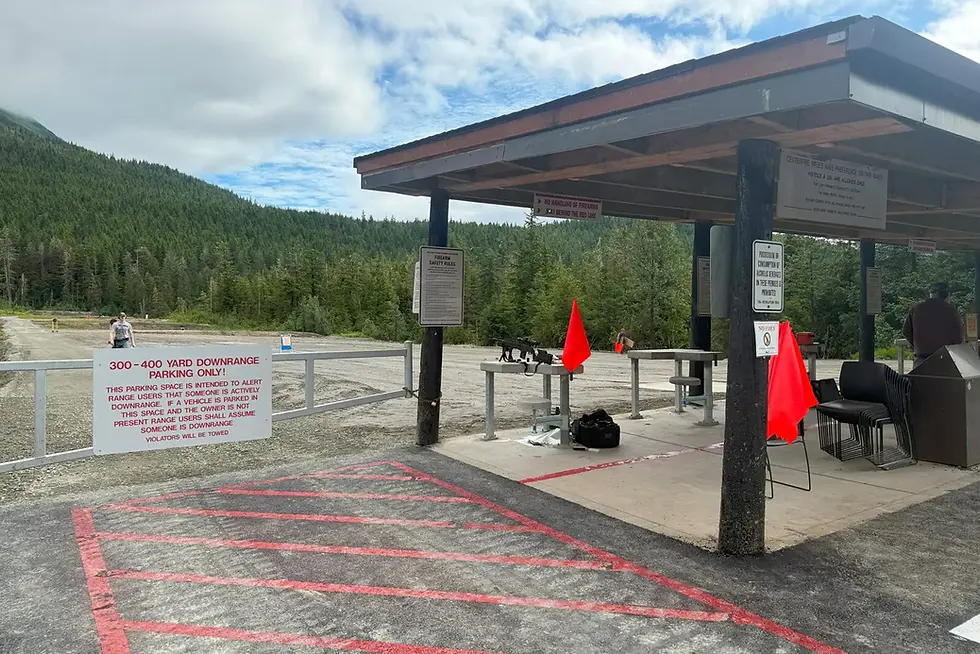 View of the rifle range including the new signage for improved safety. Photo Credit: proHNS LLC
