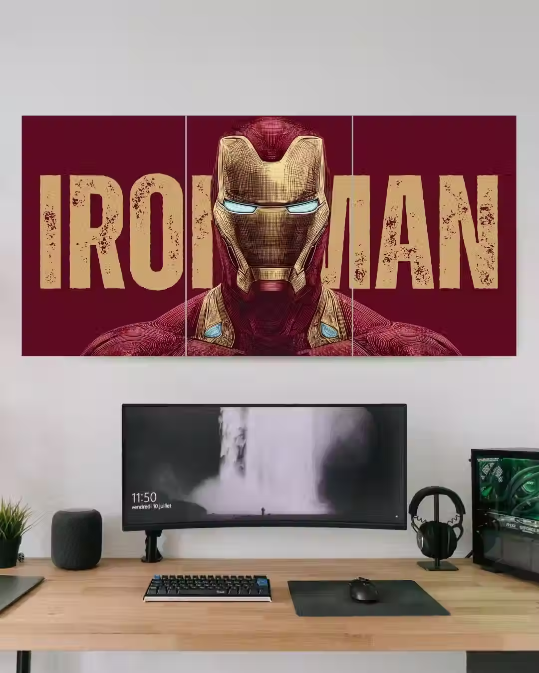 IRON MAN x Tony stark | Marvel | Movie Wall poster | 3 Piece set