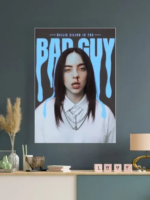 Billie Eilish x Bad Guy | Music card | Music artist poster