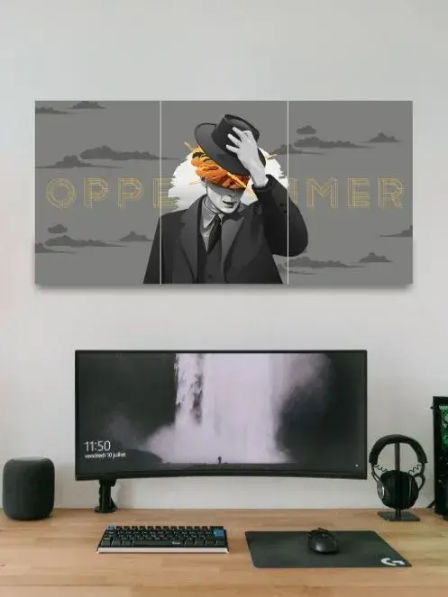Oppenheimer | Illustration Art | 3 Split Poster