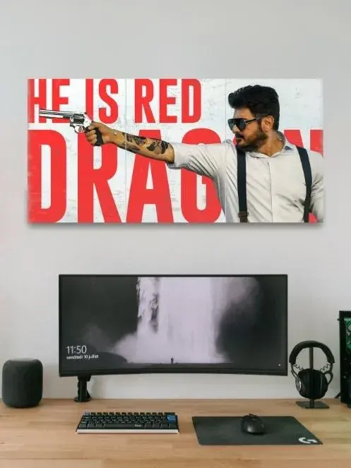 He is Red Dragon | Good Bad Ugly | Thala Ajith | | 3 Split Poster