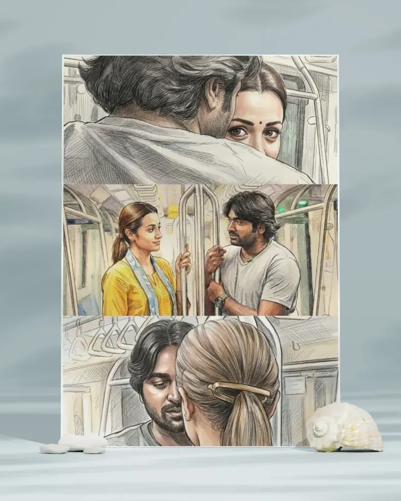 96 movie sketch art wall poster