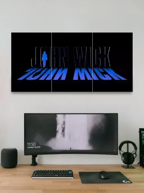 John Wick | Keanu reaves movie | 3 Split Poster