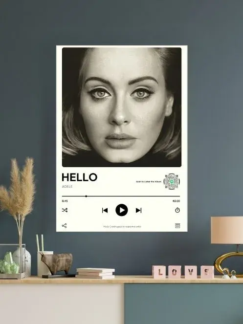 Hello x Adele | Spotify Music card | Music artist poster