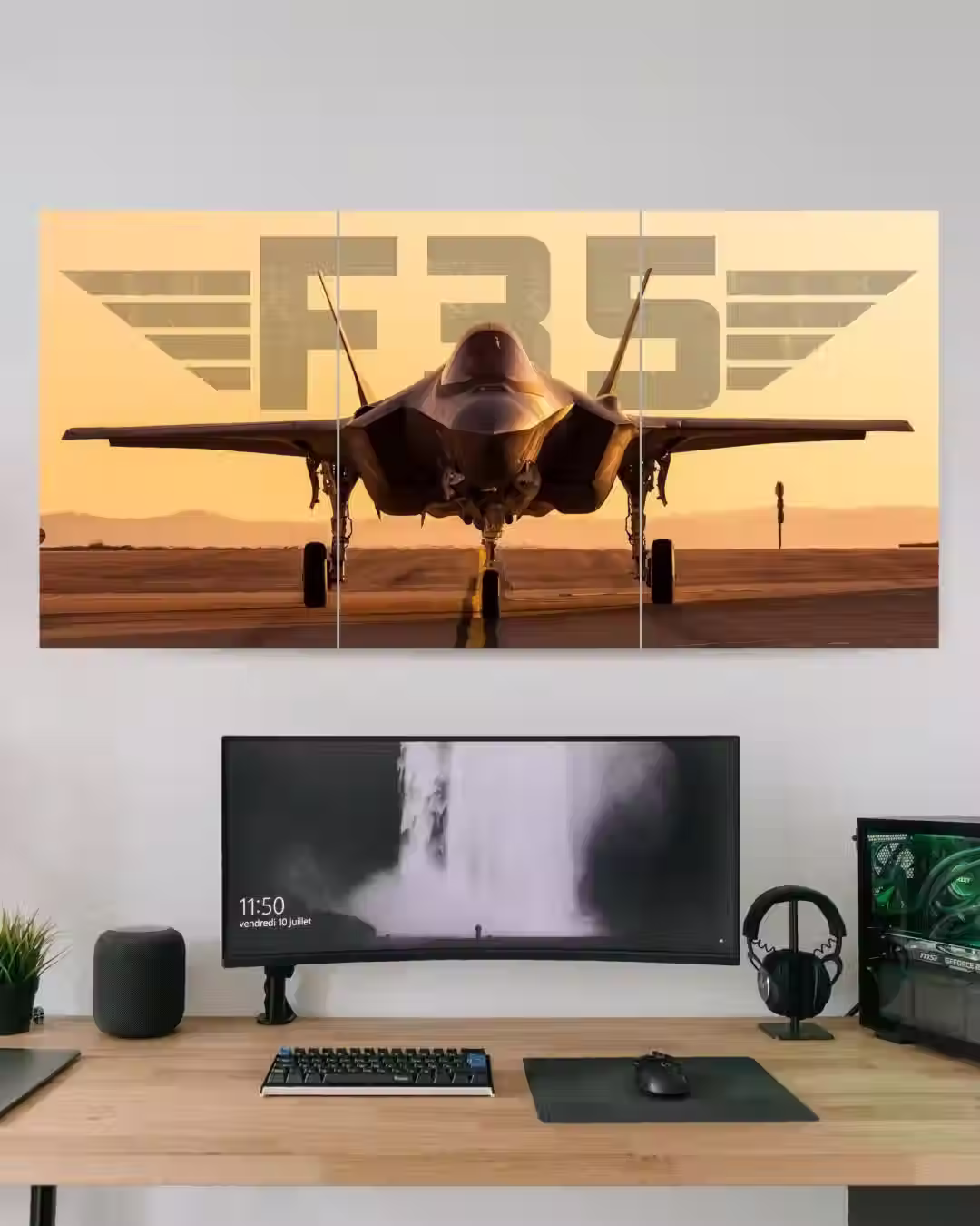F-35 | Fighter Jet | Wall Poster | 3 Piece Set