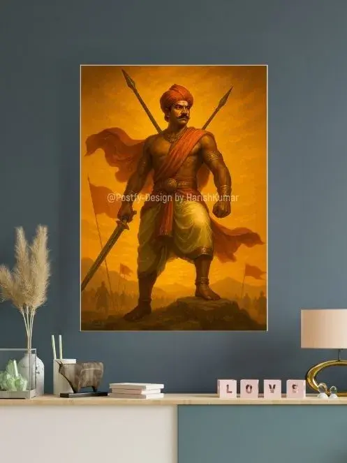 King Puli Thevar | Thamizh Kings Wall Art | Thamizh History Poster