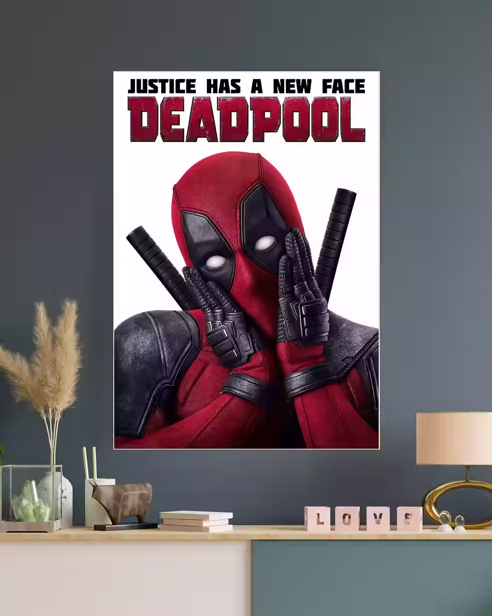 Justice has new face | Deadpool Marvel | Movie Poster