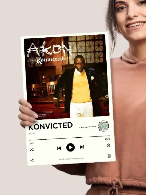 Akon x Konvicted | Spotify Music card | Music artist poster