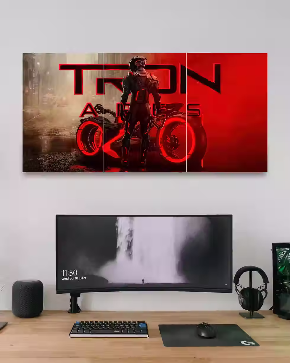 Tron Ares 2025 | Movie Poster | 3 Split Poster
