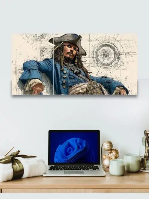 Captain Jack Sparrow | Pirates of the Caribbean | 3 Split Poster