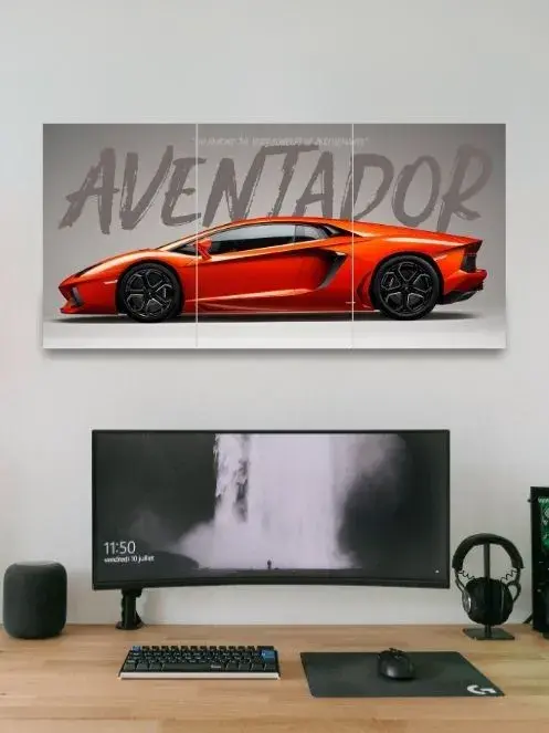 Lamborghini Aventador | Super cars | 3 Split Poster