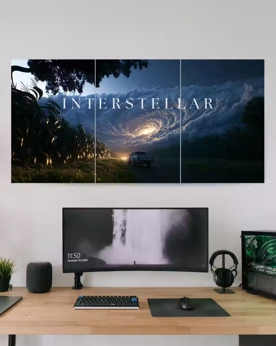 Interstellar x Christopher Nolan | Hollywood | Movie Wall poster | 3 Piece Set