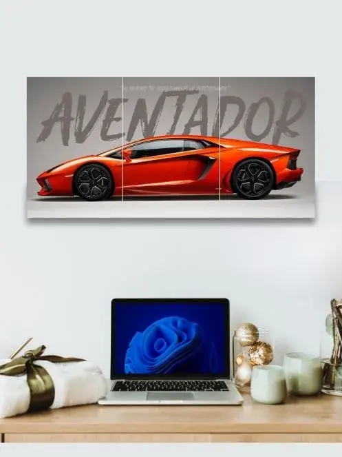 Lamborghini Aventador | Super cars | 3 Split Poster