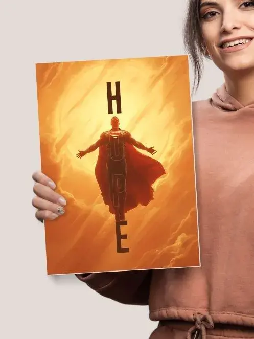 Hope Superman | Man of steel  | Movie poster