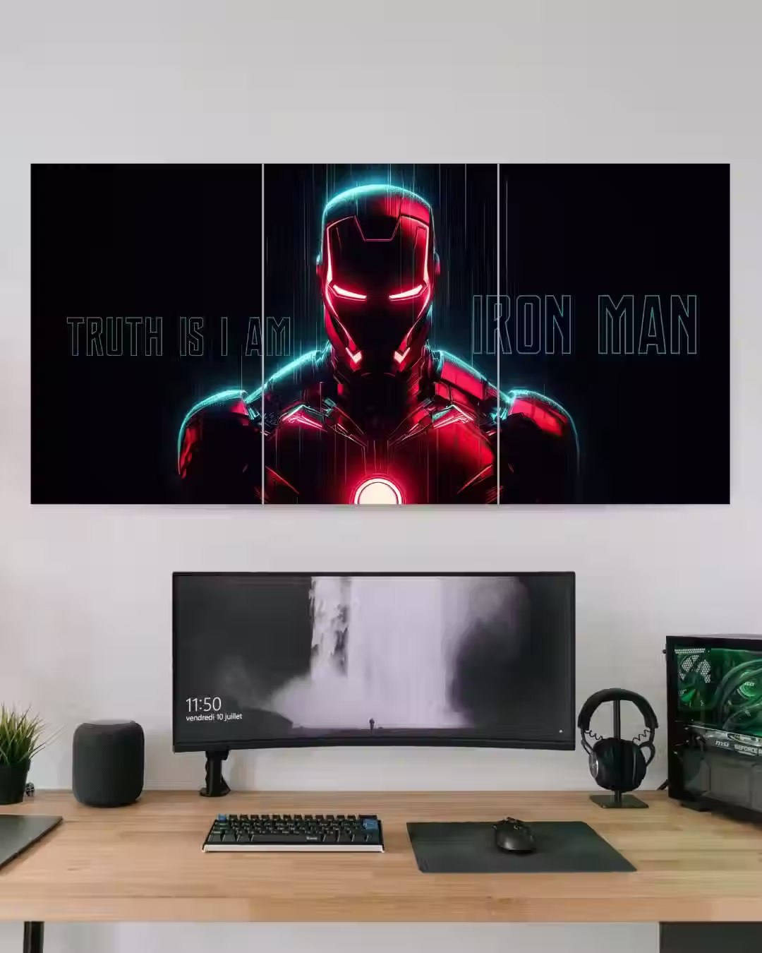 I am Iron Man | Mark 42 | Marvel wall Poster | 3 Piece Set