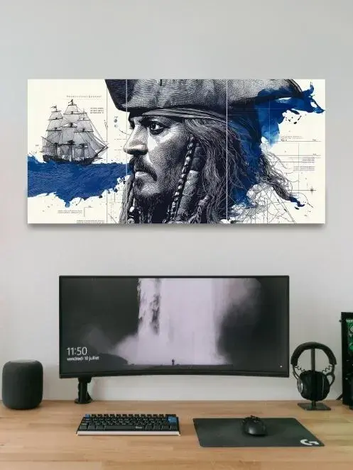 Captain Jack sparrow | Johnny Depp | 3 Split Poster