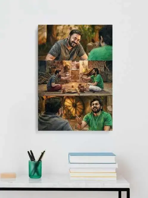 Meiyazhagan movie sketch art wall poster