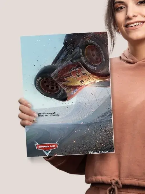 Cars 3 x  Lightning McQueen | Disney pixar | Hollywood | Movie Poster