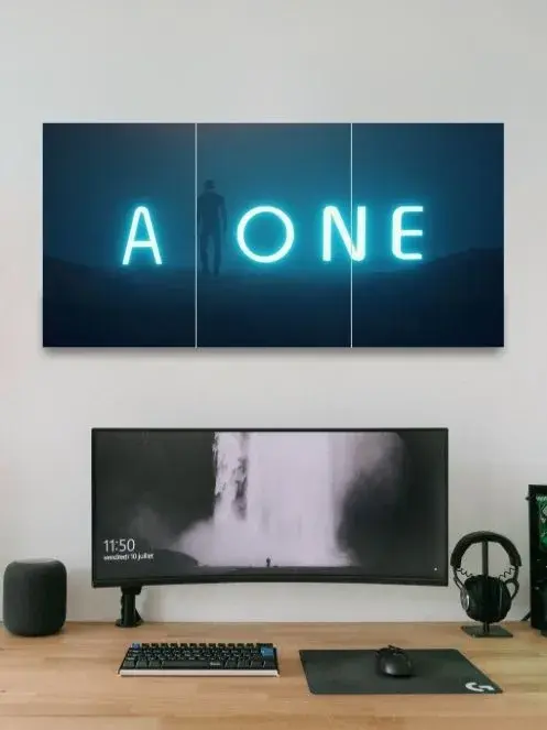 Alone | Motivational Poster | 3 Split Poster