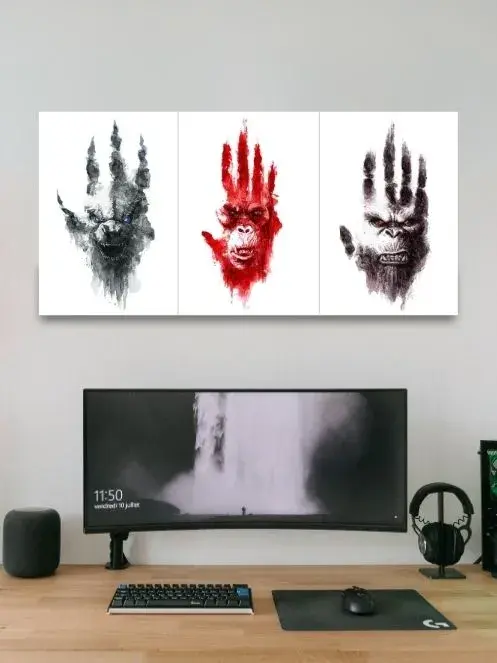 Godzilla x Kong: The New Empire | Movie Poster | 3 Split Poster