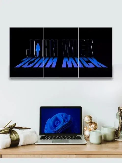 John Wick | Keanu reaves movie | 3 Split Poster