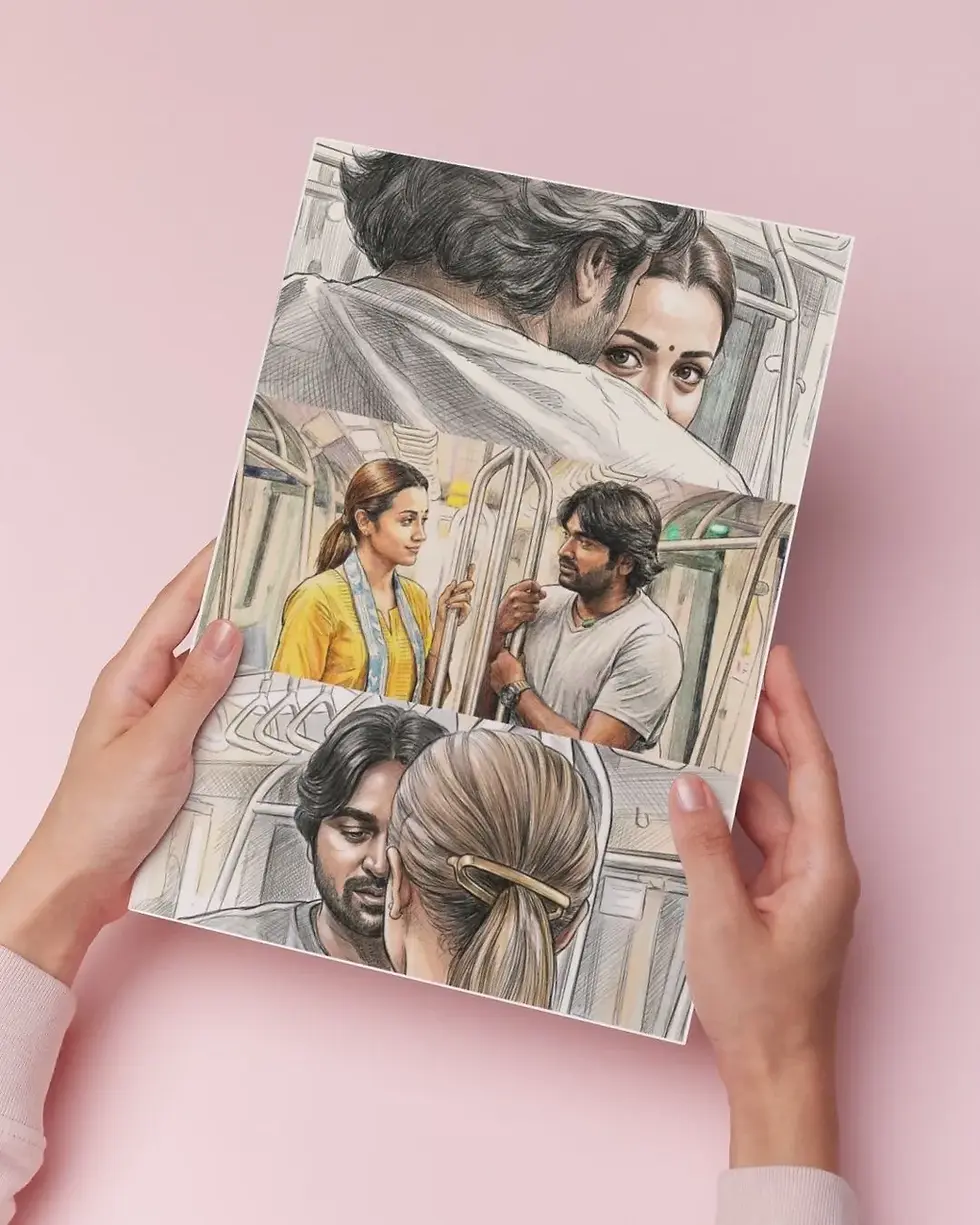 96 movie sketch art wall poster