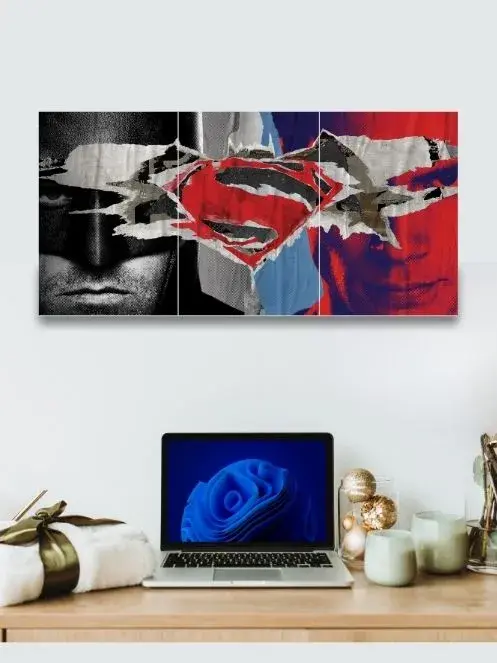 Batman x Superman | DC | 3 Split Poster