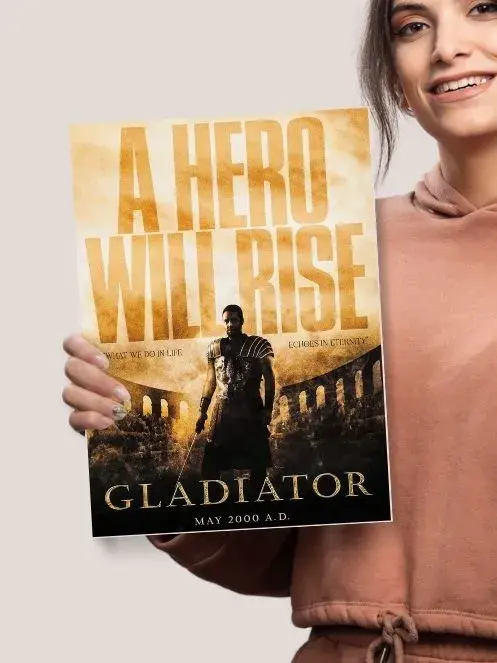 Hero Will Rise | Gladiator | Movie poster