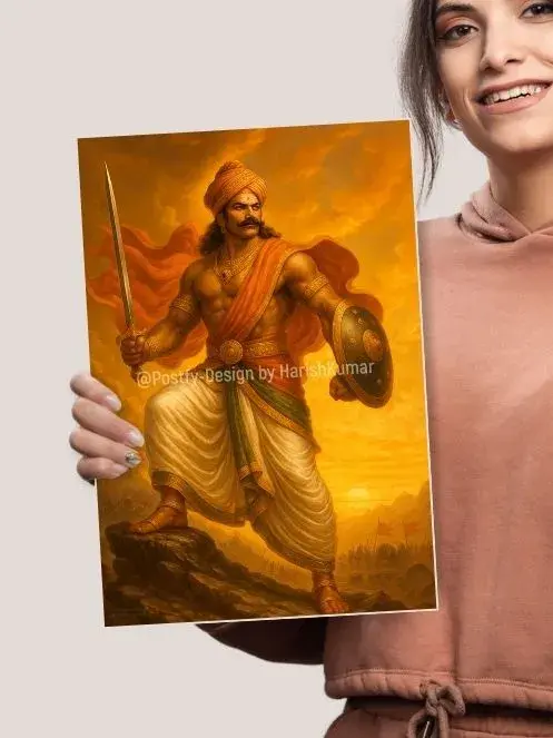 King Pandara Vanniyan | Thamizh Kings Wall Art | Thamizh History Poster