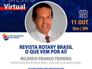 REVISTA ROTARY, O QUE VEM POR AI?