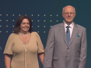Presidente Eleito do Rotary International, Mário César Martins de Camargo e sua esposa, Denise