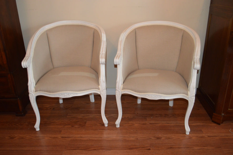 Pair of Louis XV style bergeres