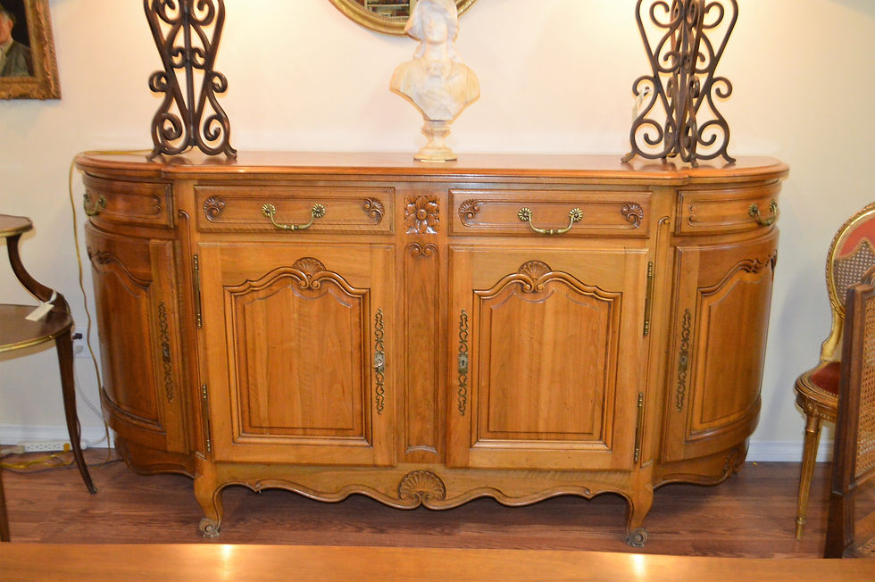 Louis XV style cherry wood buffet