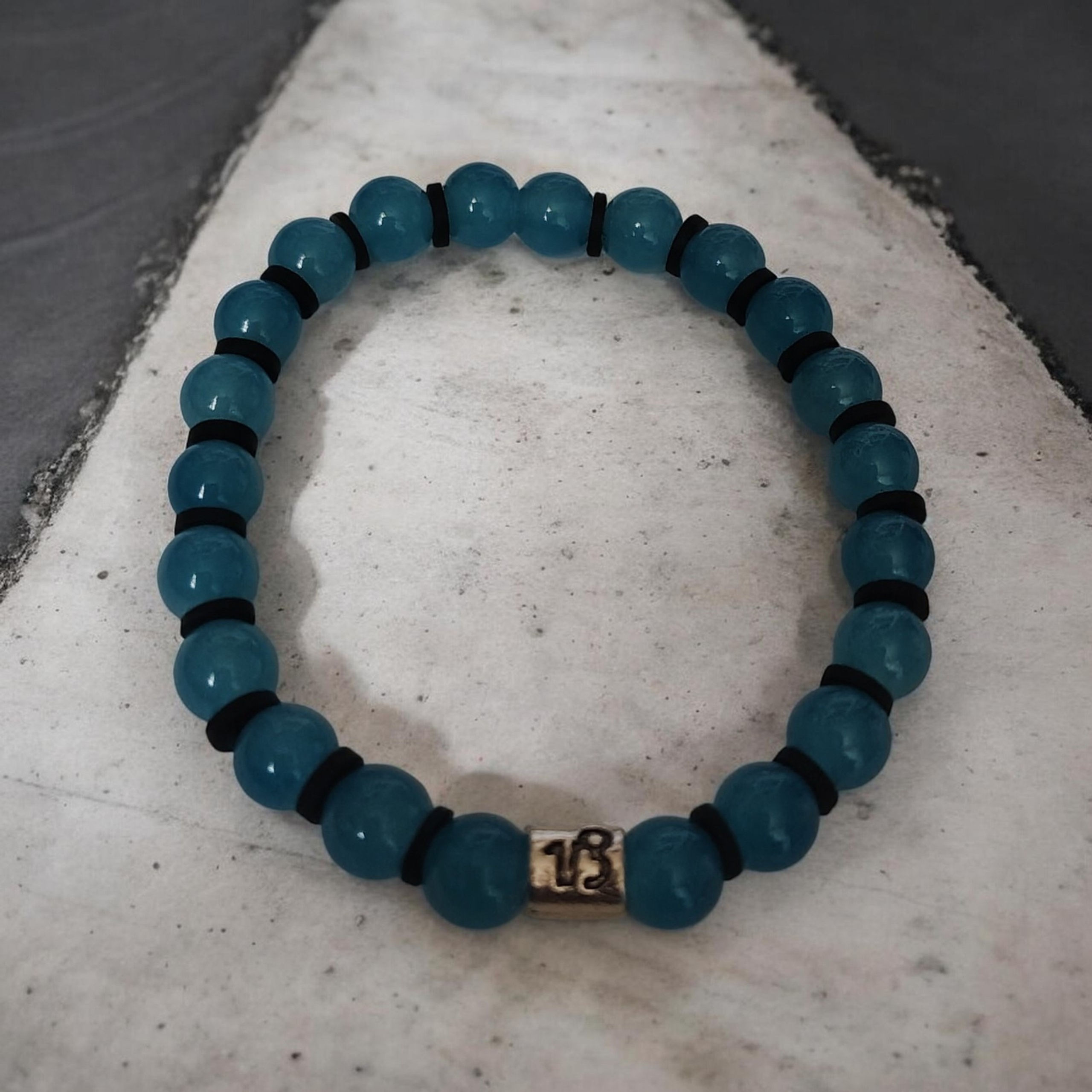 Capricorn Aquamarine Black Stripes