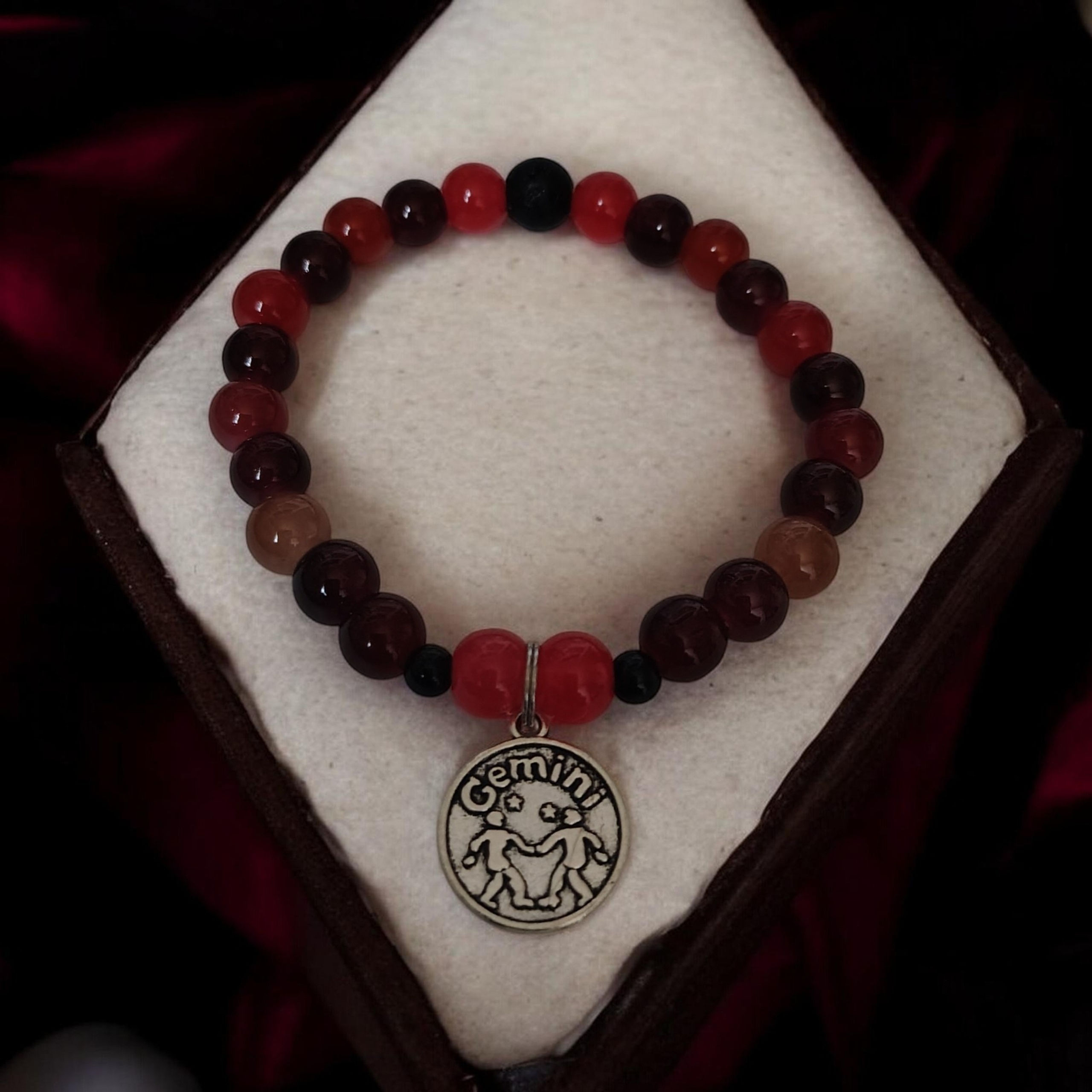 Gemini Deep Red Swirl