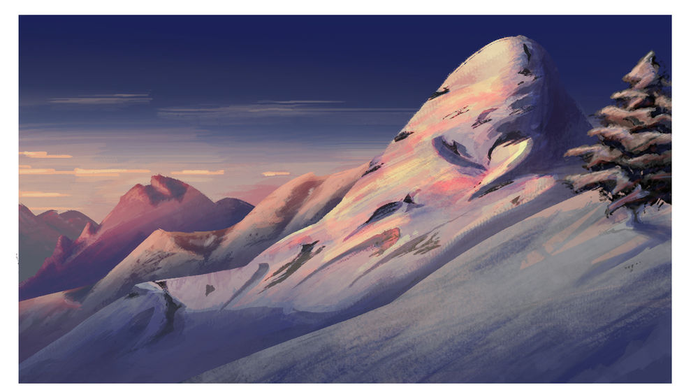 Mountain at Sunset