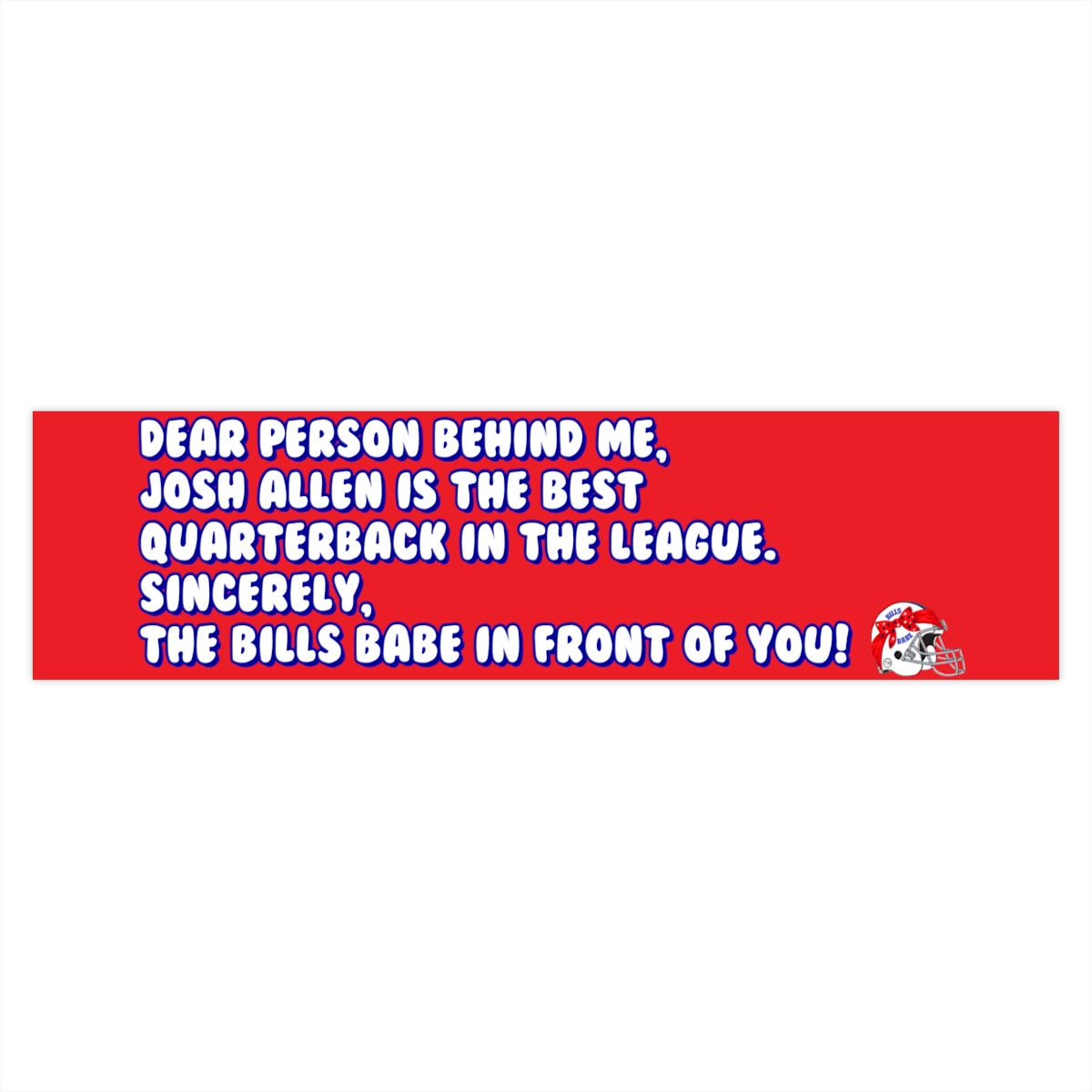 Josh Allen Bumper Sticker