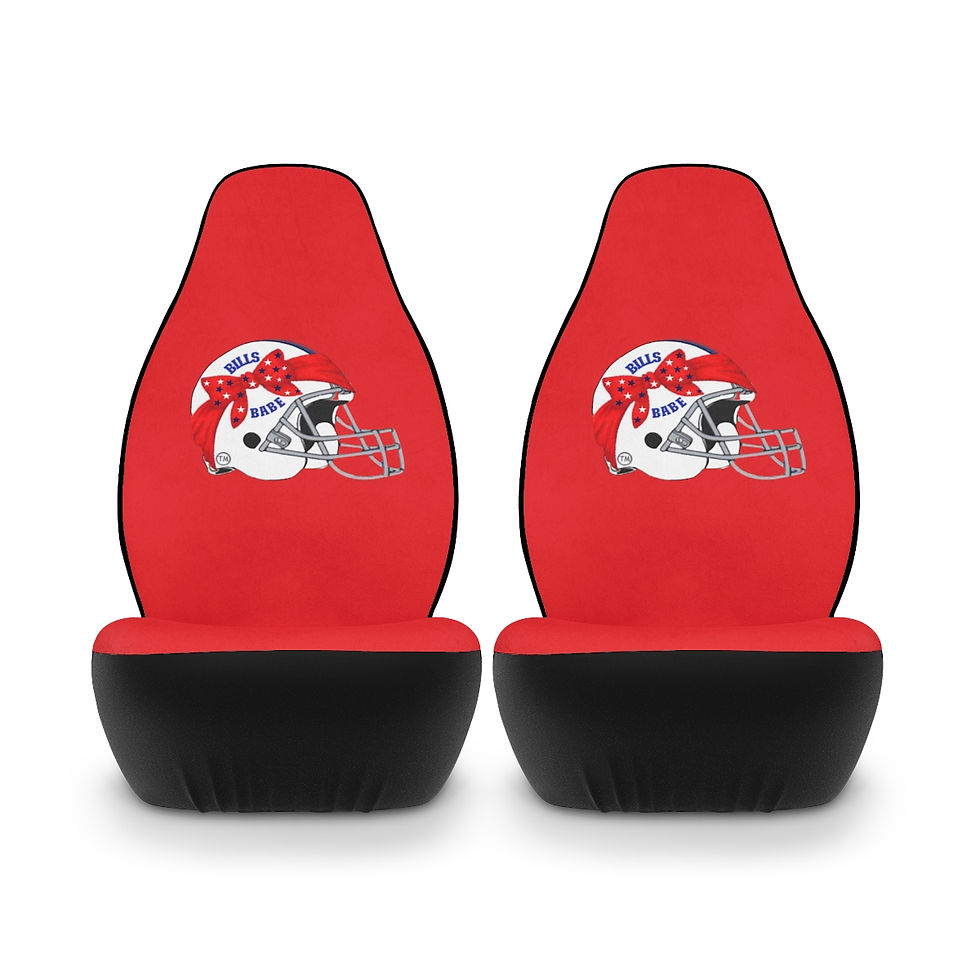 Thumbnail: Bills Babes OG Logo RED: Polyester Car Seat Covers