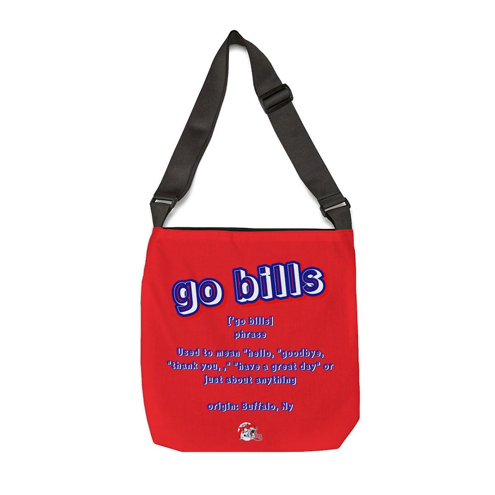 Thumbnail: "Go Bills" Adjustable Tote Bag (AOP)