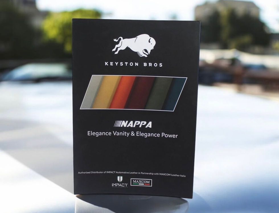 Nappa Leather Sample Card