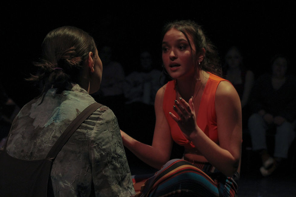 Julia Stein (Christopher) and Ava Mattson (Sarah)