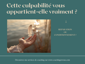 Il existe deux culpabilités bien différentes : celle qui répare un lien réel, et celle qui s'est installée sans faute, parfois depuis l'enfance. Découvrez comment les distinguer et vous libérer de celle qui ne vous appartient pas.