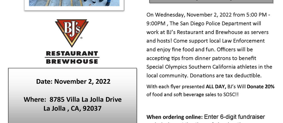 Special Olympics fundraiser