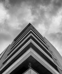 An outer fascade of a building