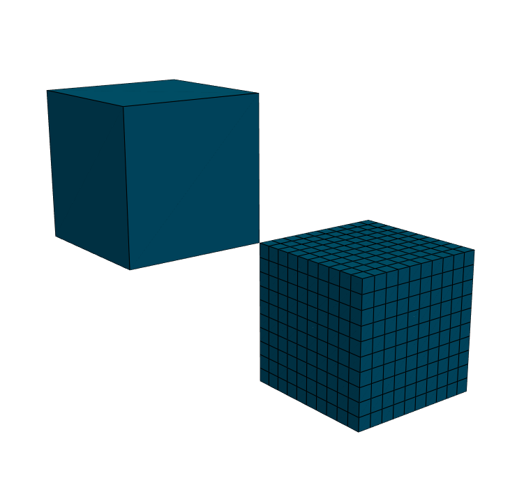 Subdivide a hexahedral mesh