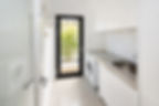 Polished concrete floor and benches
